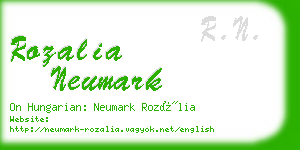 rozalia neumark business card